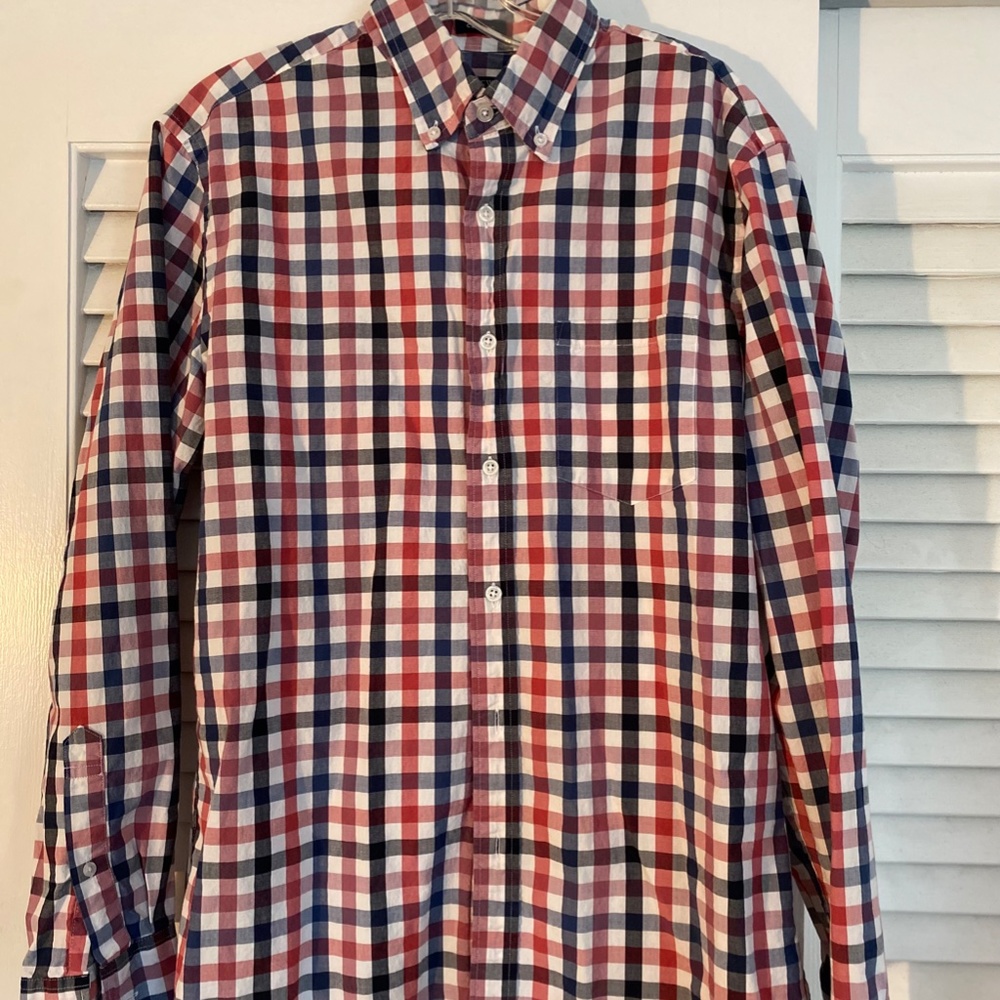 J. Crew Mens Plaid Shirt